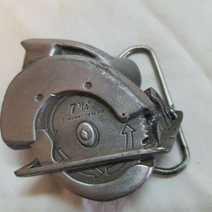 Vintage Belt Buckle Skill saw 1979 USA Gergamot